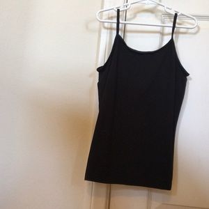 Black spaghetti strap tank top